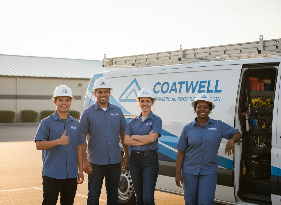 Commercial roof coating company in Bowers, PA