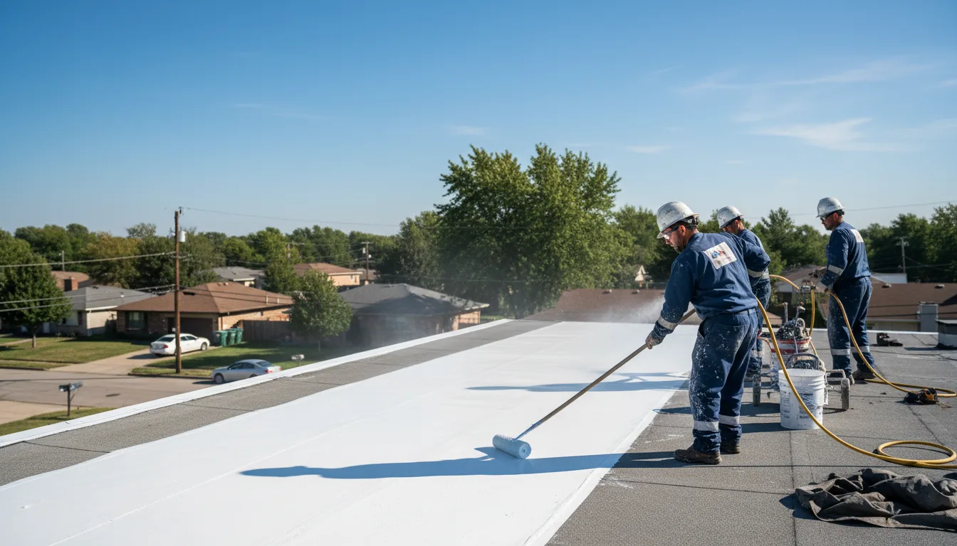 Commercial roof coating in Bowers, PA near me